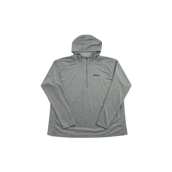 Marmot Men's Sunrift Hoody XXL Long Sleeves 1/4 Zip Hooded Grey Storm - Picture 4 of 14